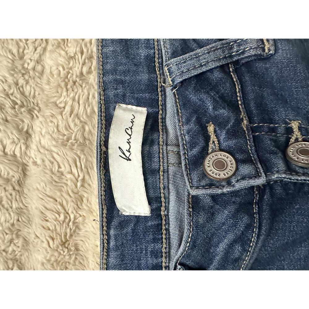 KanCan medium wash high-rise button fly cropped jeans Size 31 - Picture 5 of 11